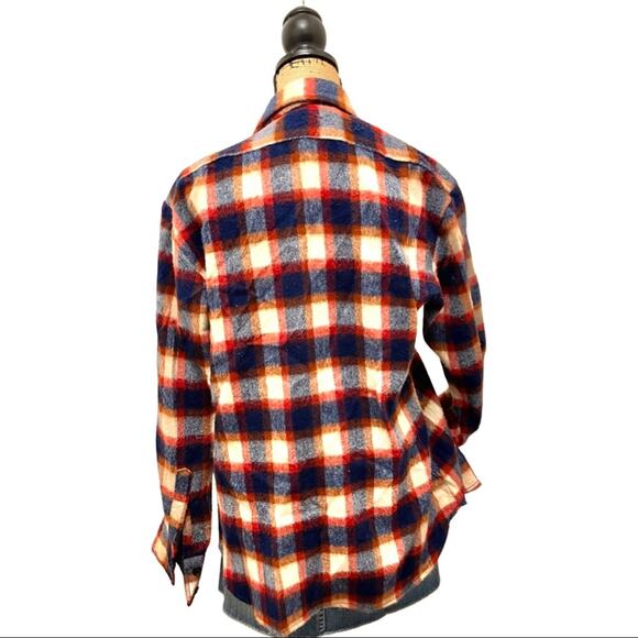 VINTAGE LIM'S SHIRTS flannel button down shirt UNISEX SIZE LARGE (read descrip) - Picture 4 of 8